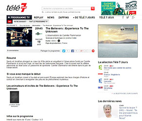 the believers, article, presse, média, télé7jours,